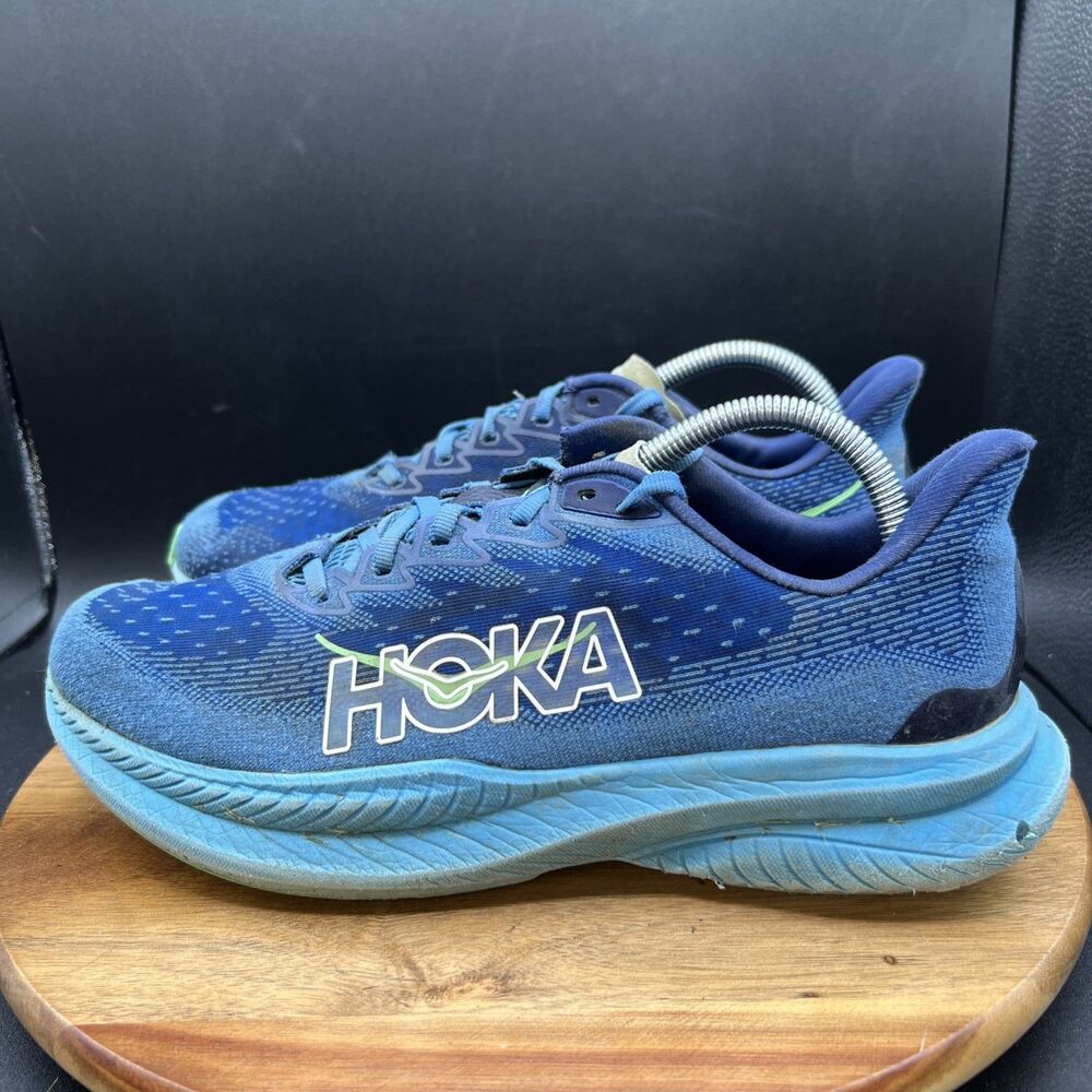 Hoka One One Mach 6 Men's Size 9.5 D Running Shoes Sneakers Blue 1147833-VWT